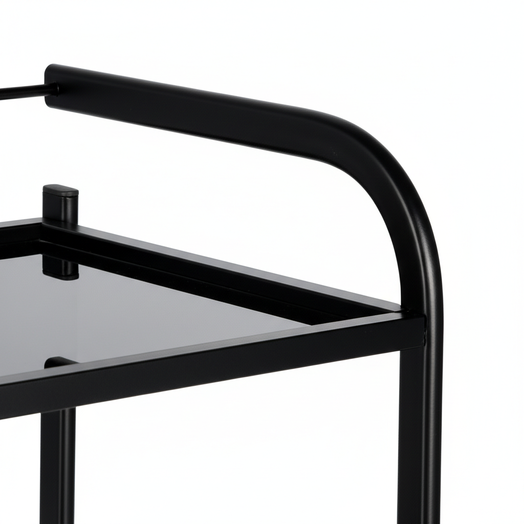 Kosmetologinis staliukas vežimėlis 101B, juodas