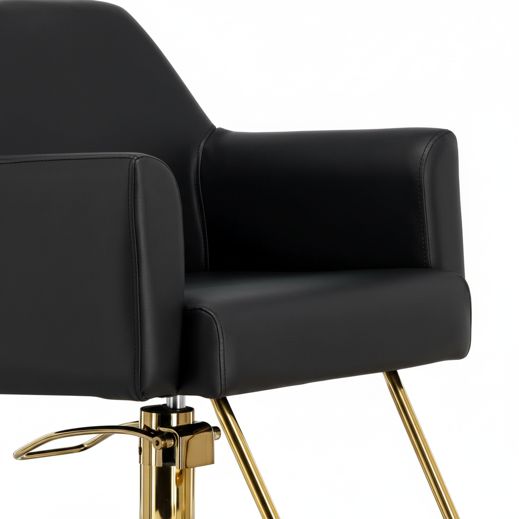 Kirpyklos kėdė Nilos, juoda