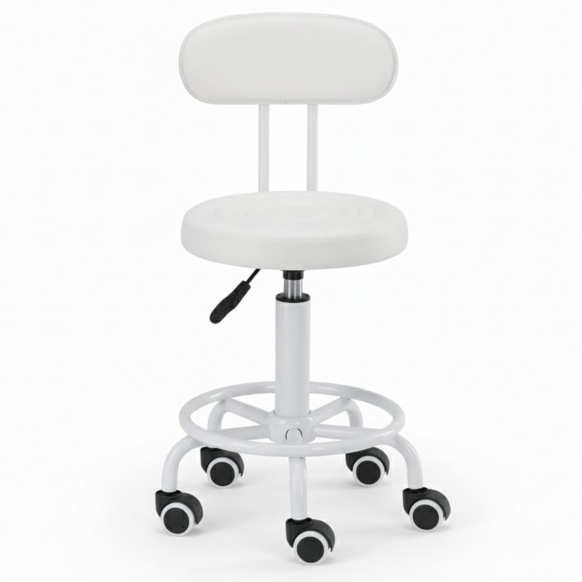Meistro kėdutė Round PRO – balta