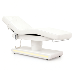 Profesionalus masažo stalas Mara, 3 elektriniai varikliai, baltas