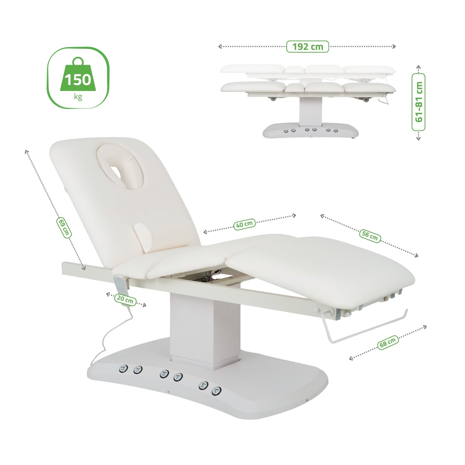 Elektrinis šildomas masažo ir SPA gultas – Habys Serenity PRO 4