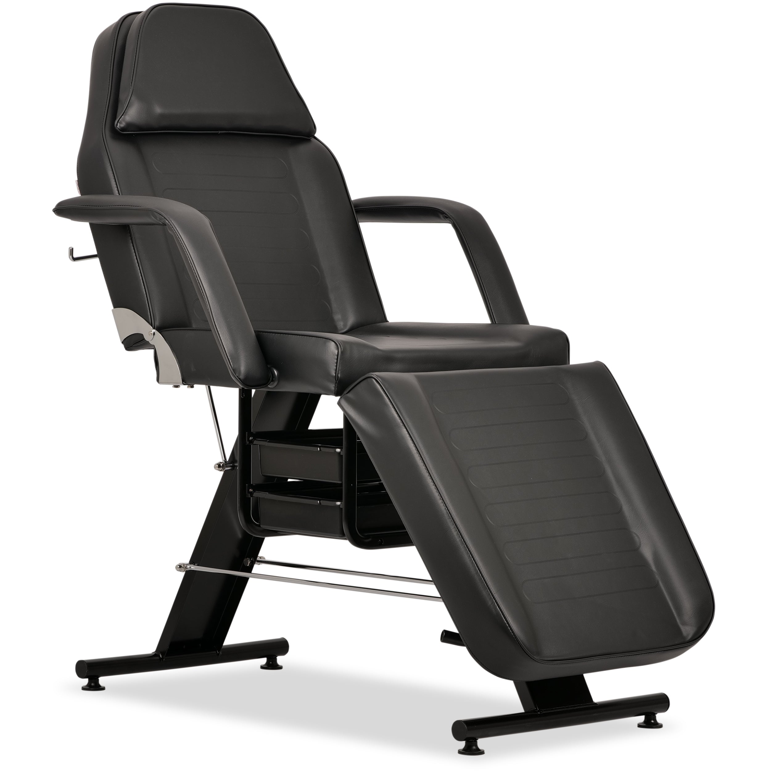 ARIA NERO beauty chair with trays, black