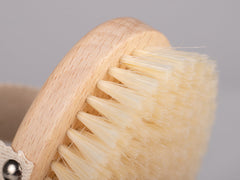 Dry massage brush - 100% bleached bristles, HABYS
