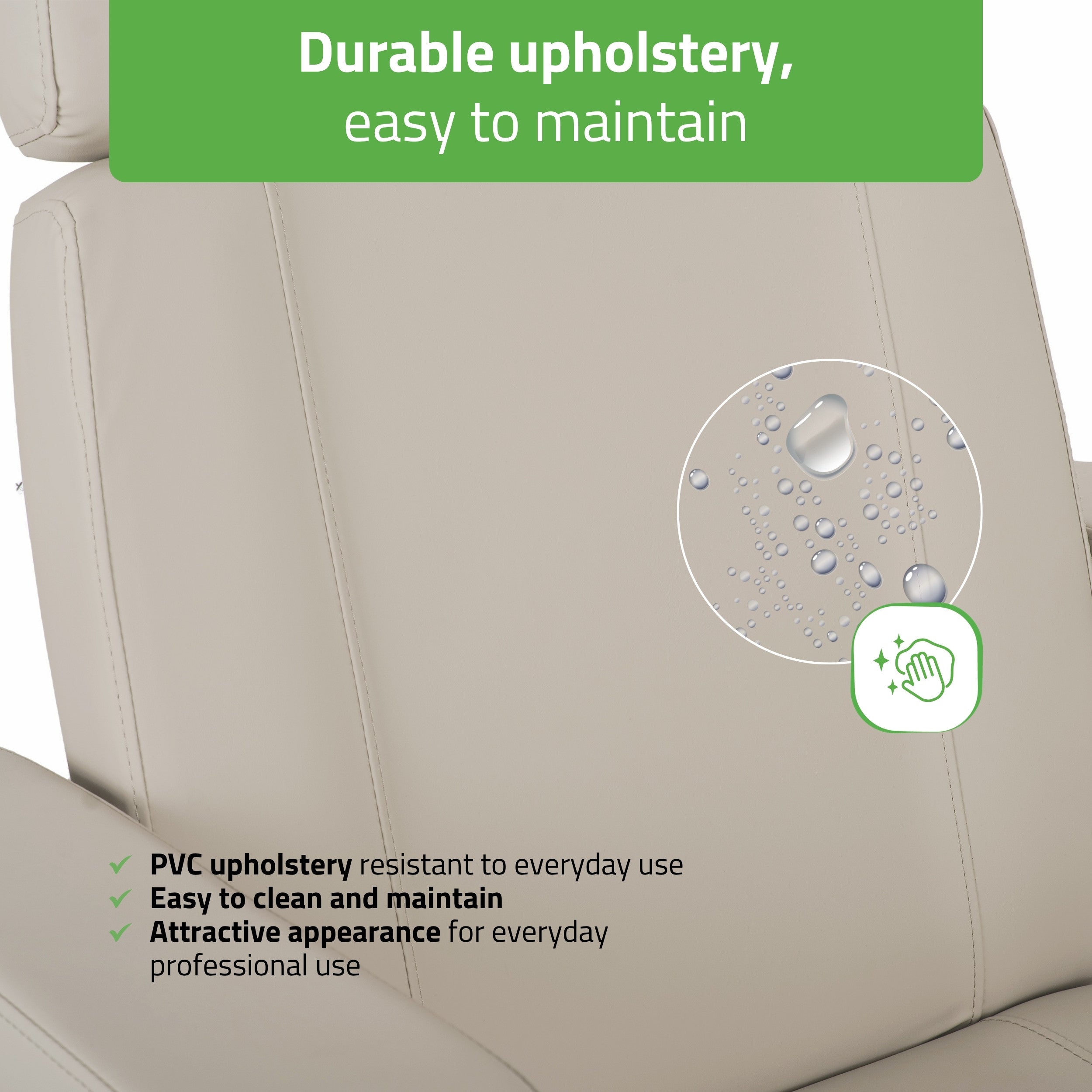 Tavia elektrinis kosmetologinis krėslas Satin Comfort K733, smėlio spalvos