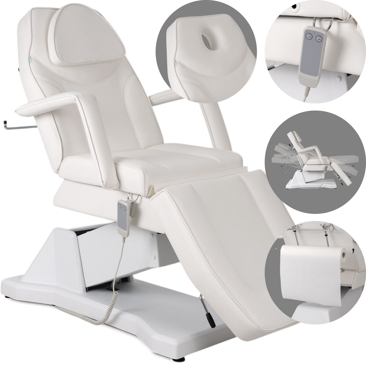 Elektrinis kosmetologinis gultas – Habys Laris Touch Core K301, baltas