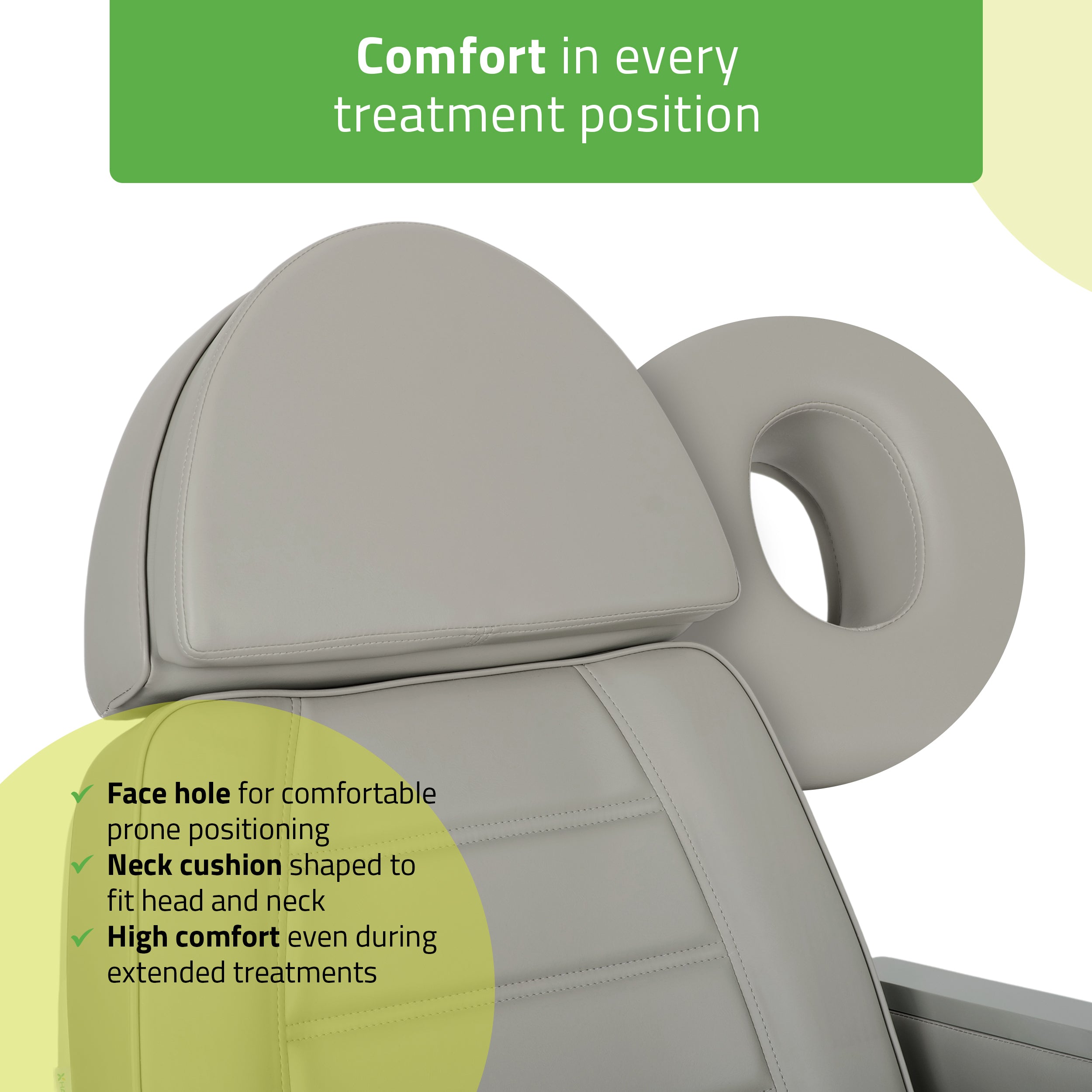 -3-Electric beauty chair Leo PRO 4 Comfy Base 522 Grey-3