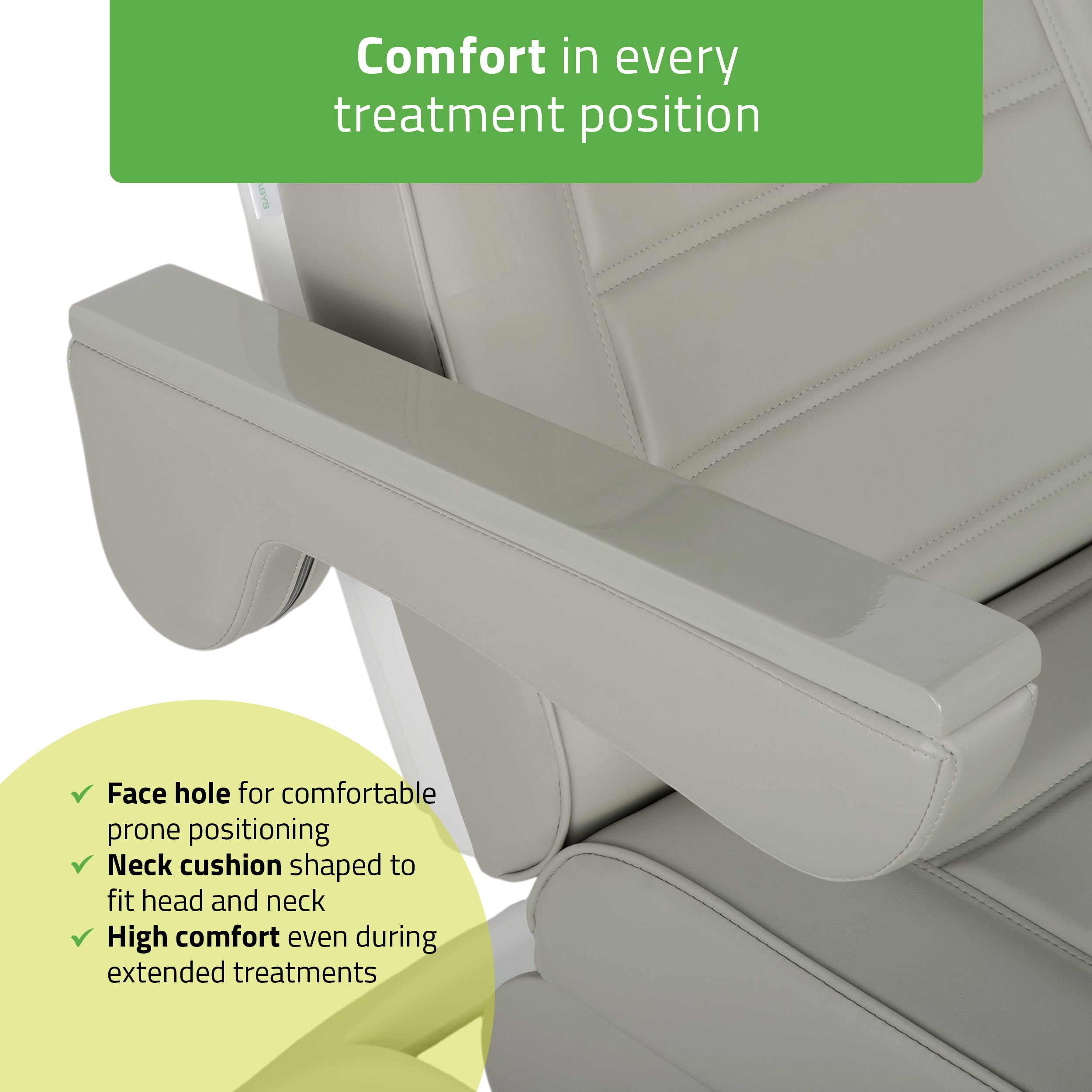 -6-Electric beauty chair Leo PRO 4 Comfy Base 522 Grey-6