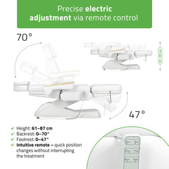 Electric beauty chair Leo PRO 4 Comfy Base k501 white