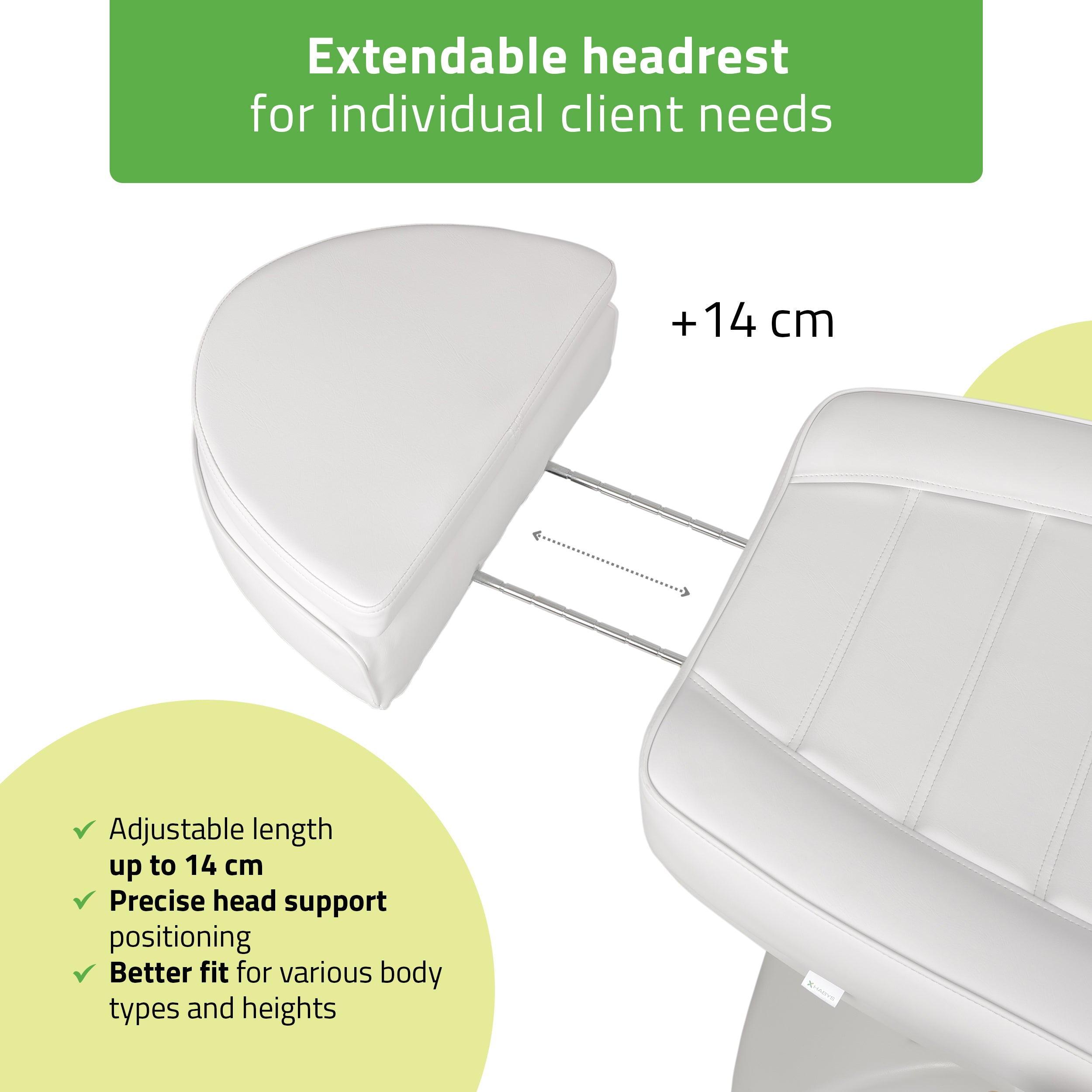 Electric beauty chair Leo PRO 4 Comfy Base k501 white