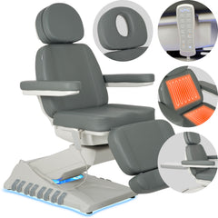 Elektrinis kosmetologinis gultas Luxoria PRO 5 K721 – pilkas (ash grey)