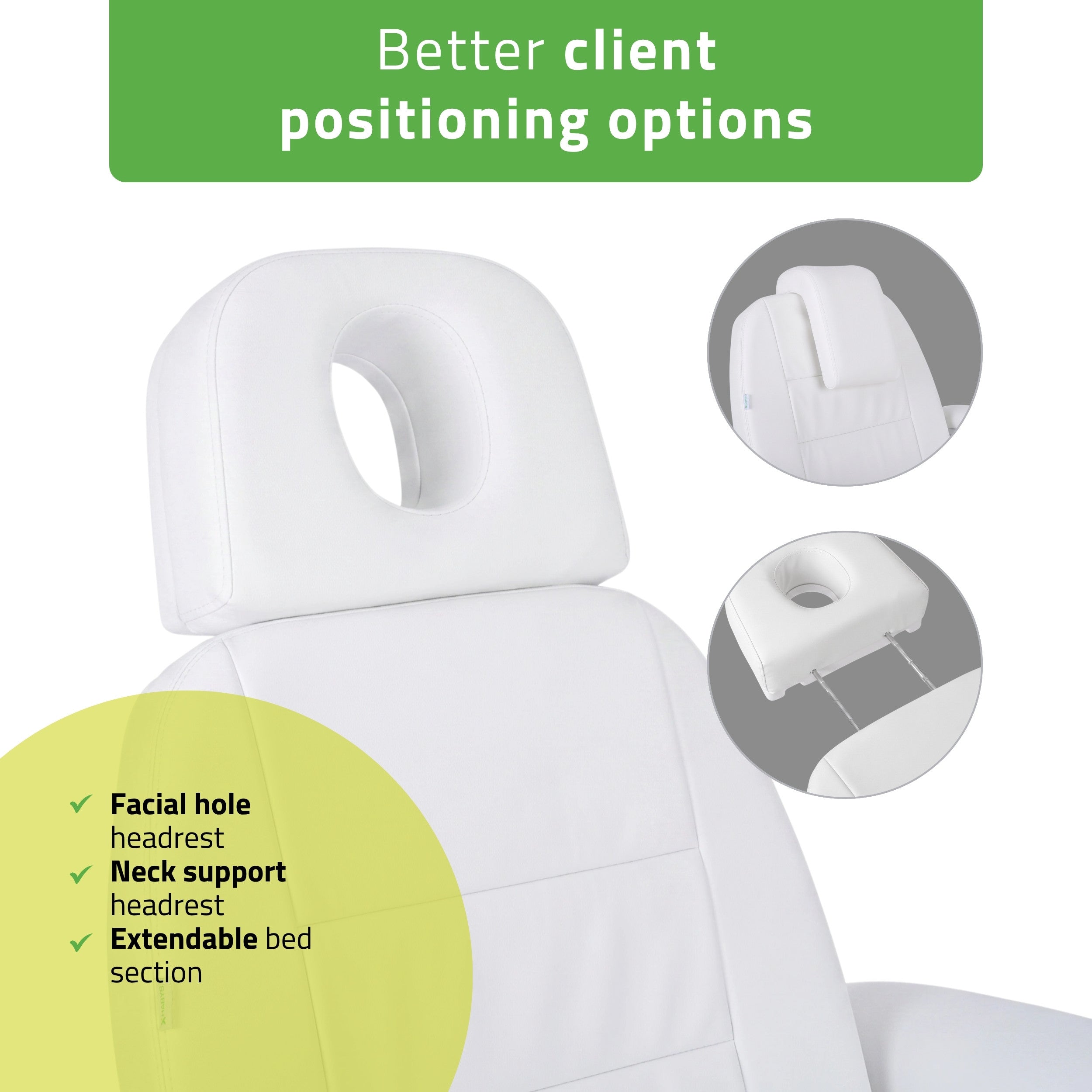 Electric beauty chair Velora PRO 4 Touch Core k301 white
