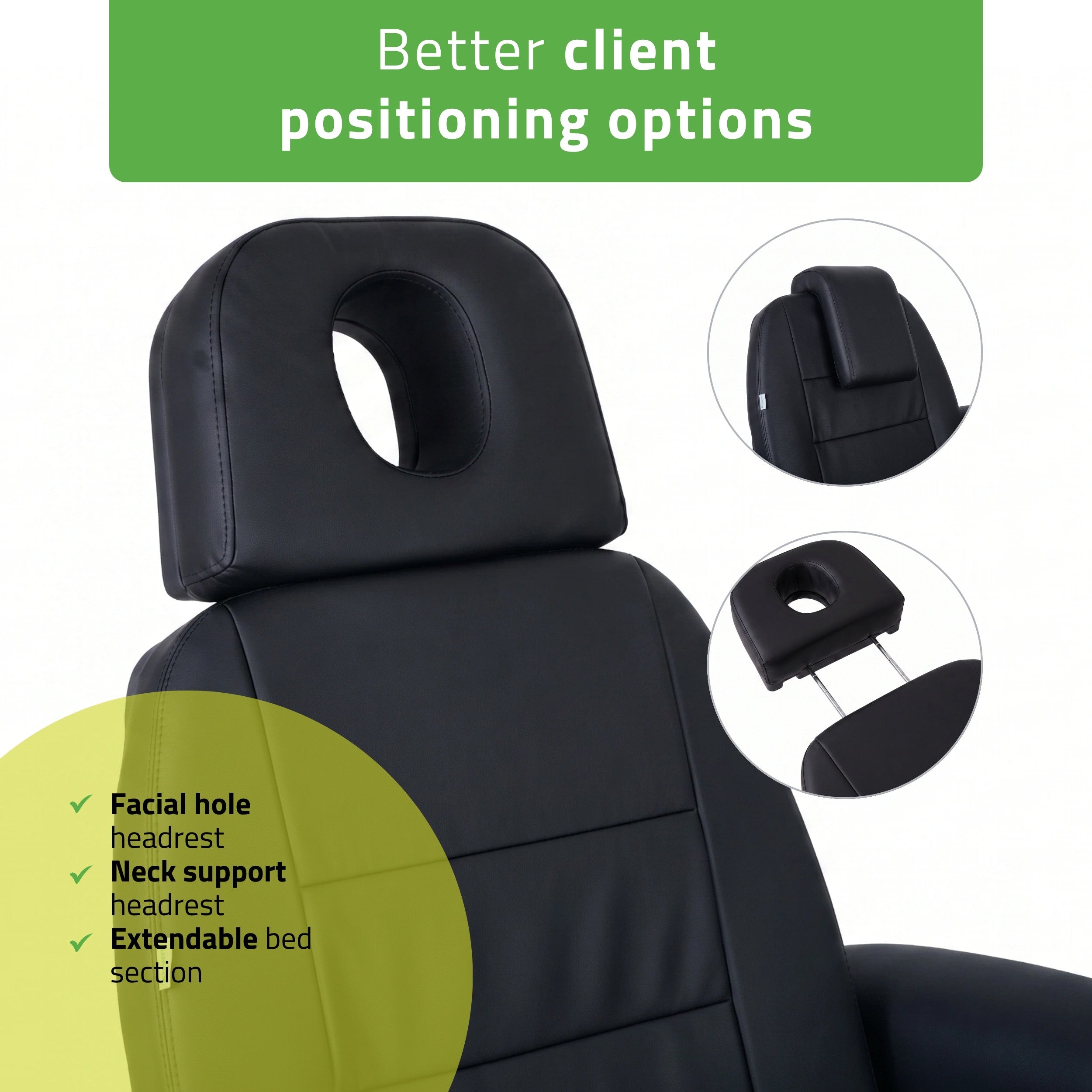 Electric beauty chair Velora PRO 4 Touch Core k315 black