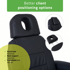 Electric beauty chair Velora PRO 4 Touch Core k315 black