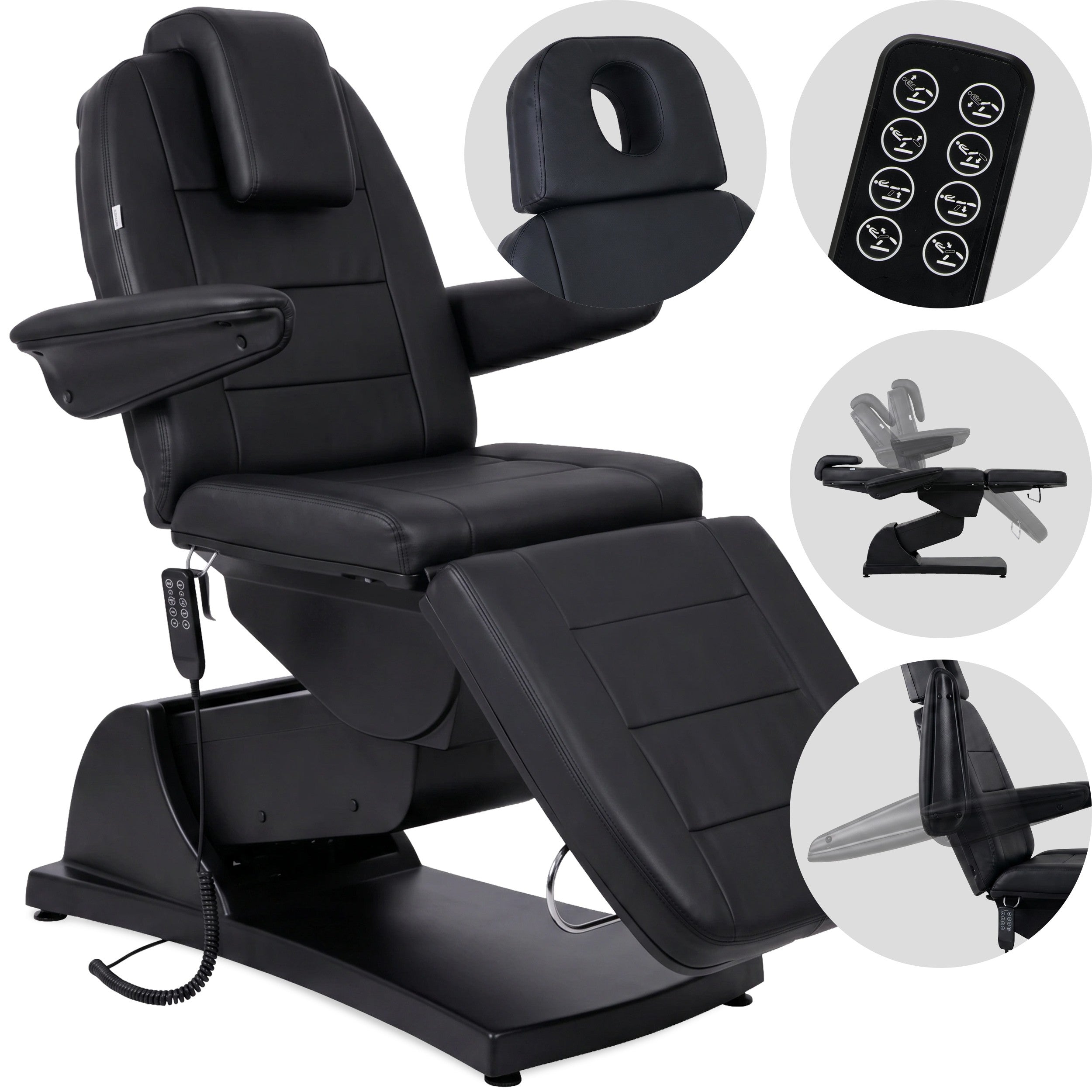 Electric beauty chair Velora PRO 4 Touch Core k315 black
