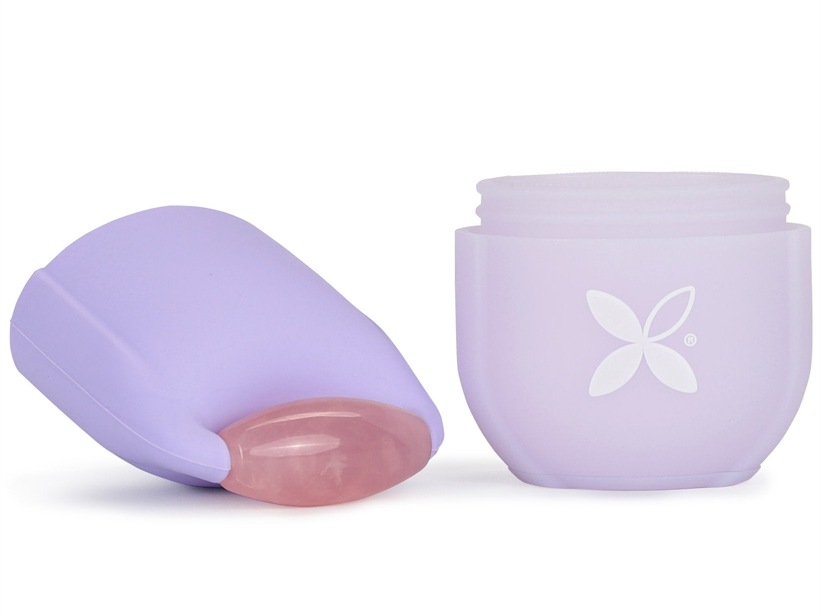 Face ice massager with stone, HABYS, violet M