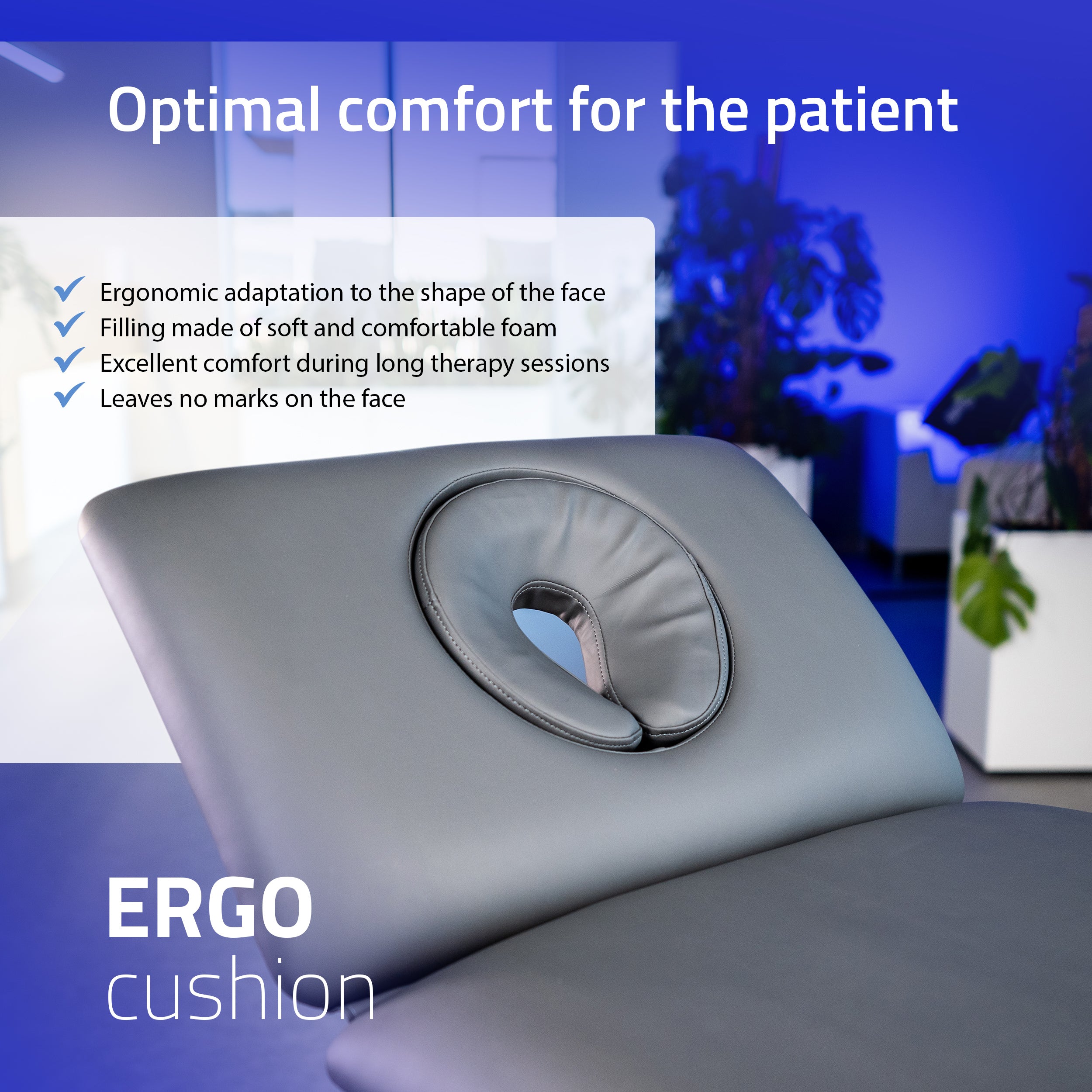 Masažo stalas Fortis 2 ERGO su elektriniu aukščio reguliavimu – pilkas