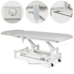 Elektrinis masažo / reabilitacijos stalas Fortis 2 ERGO – Habys, šviesiai pilkas