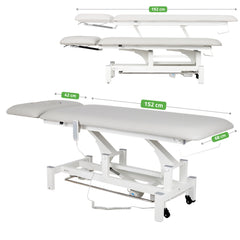 Elektrinis masažo / reabilitacijos stalas Fortis 2 ERGO – Habys, šviesiai pilkas