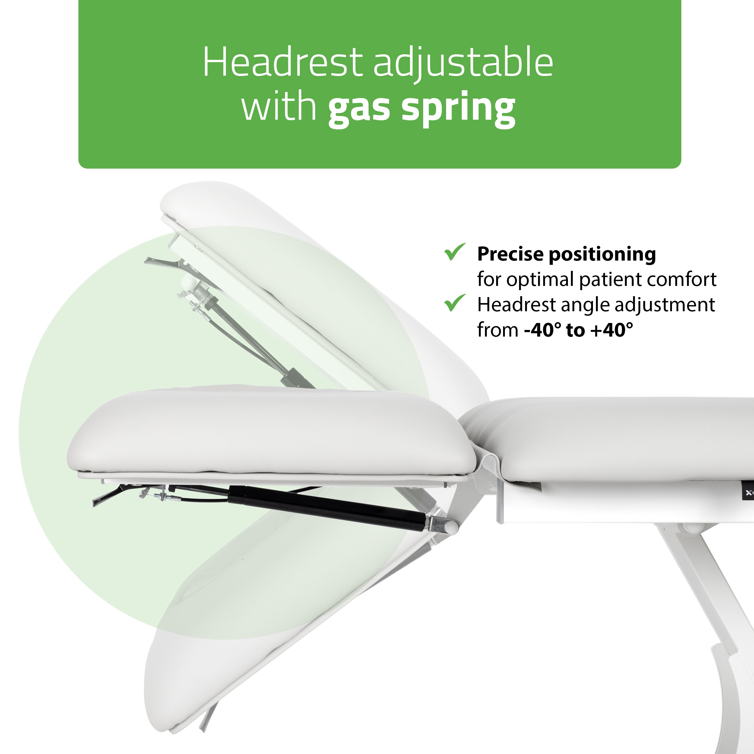 Elektrinis masažo / reabilitacijos stalas Fortis 2 ERGO – Habys, šviesiai pilkas