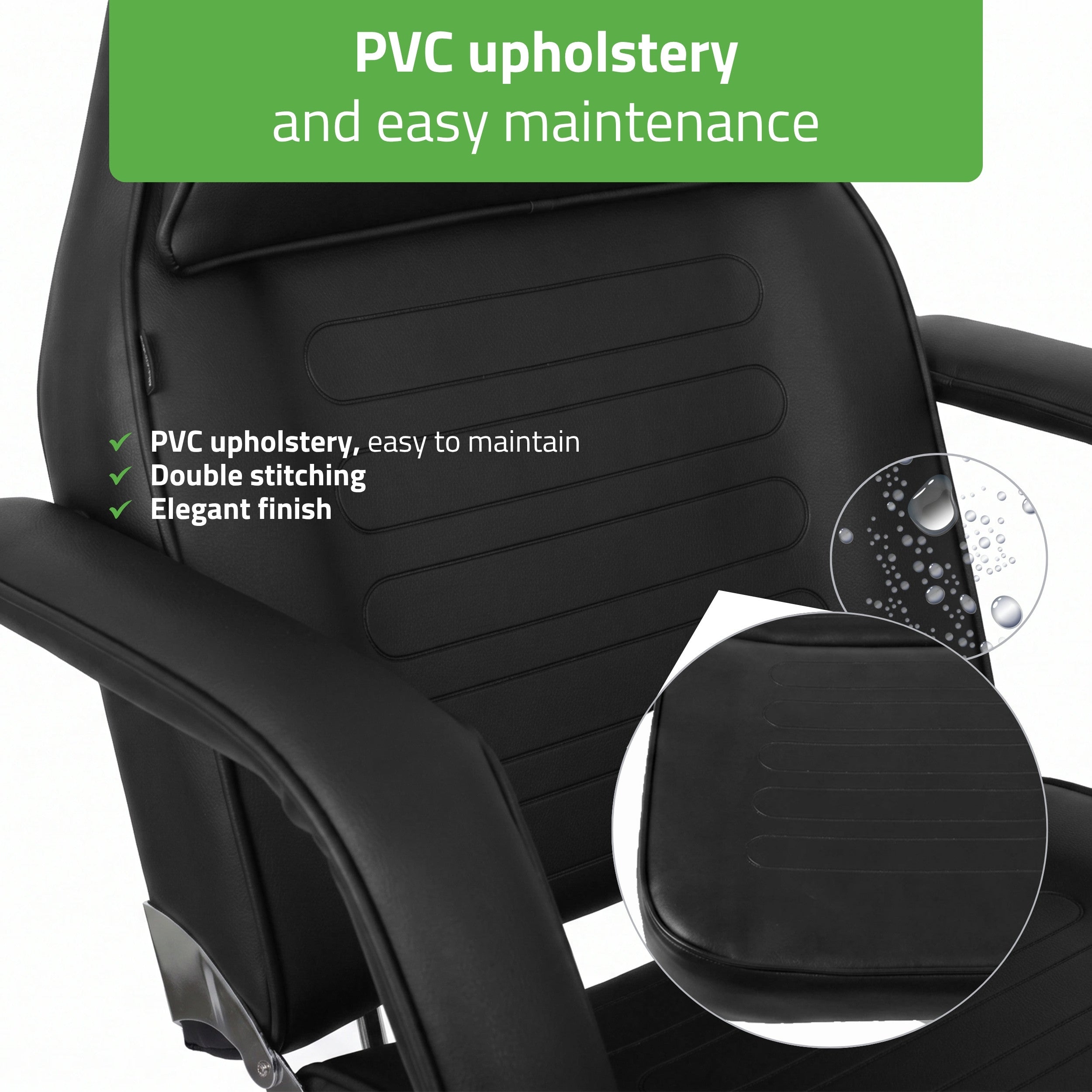 Alora hidraulinis kosmetologinis krėslas Touch Core K315, juodas