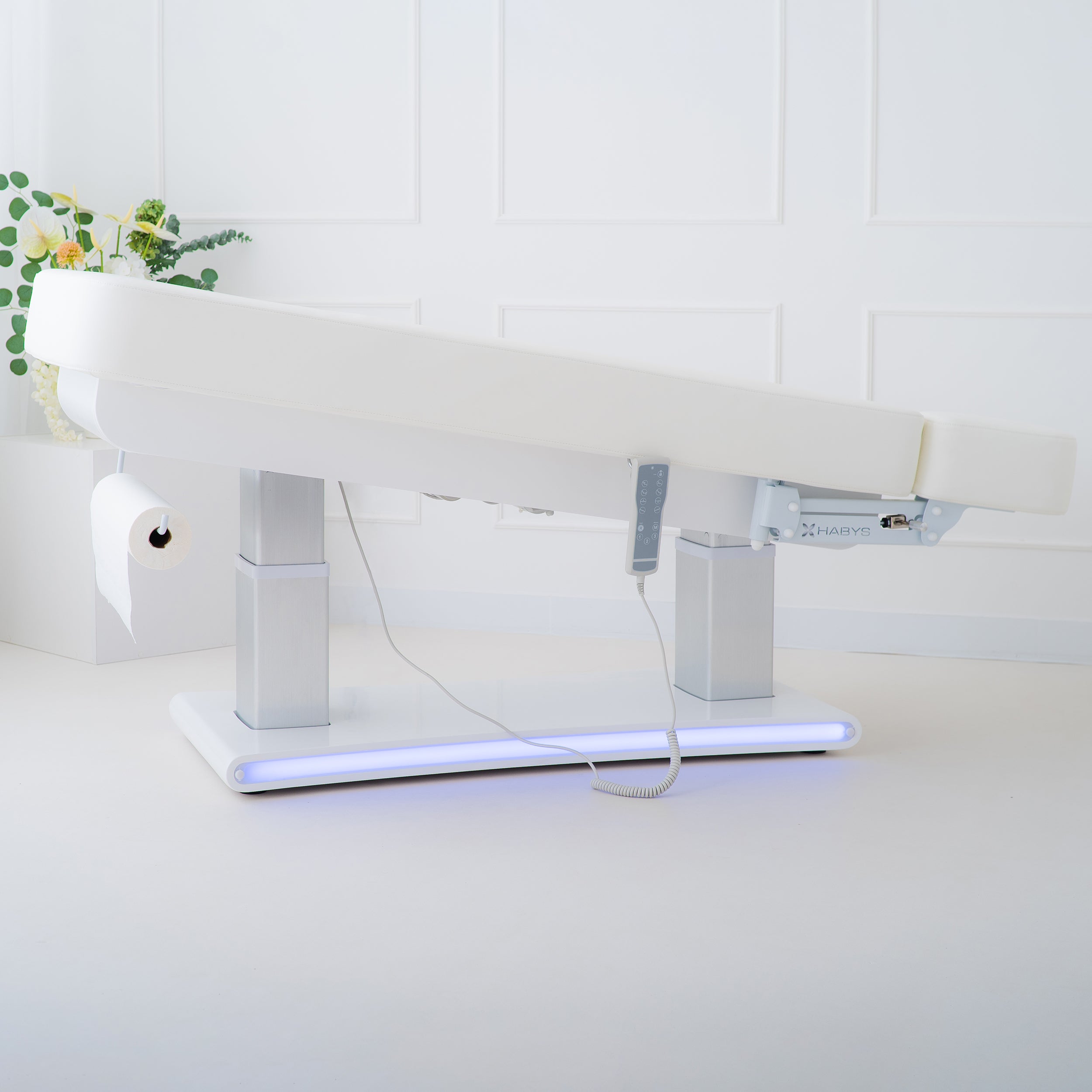 Elektrinė kosmetologinė lova HABYS Prestia Gentle Flex K901, 4 varikliai, balta