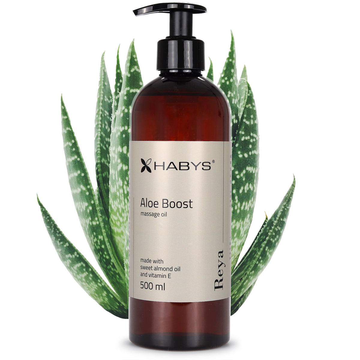 Massage Oil, Aloe Boost, HABYS 500 ml