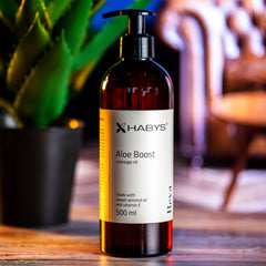 Massage Oil, Aloe Boost, HABYS 500 ml