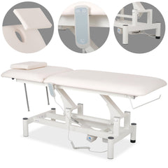 --Optima therapy table, electric height adjustment with hand remote –   Satin Comfort k701 white-