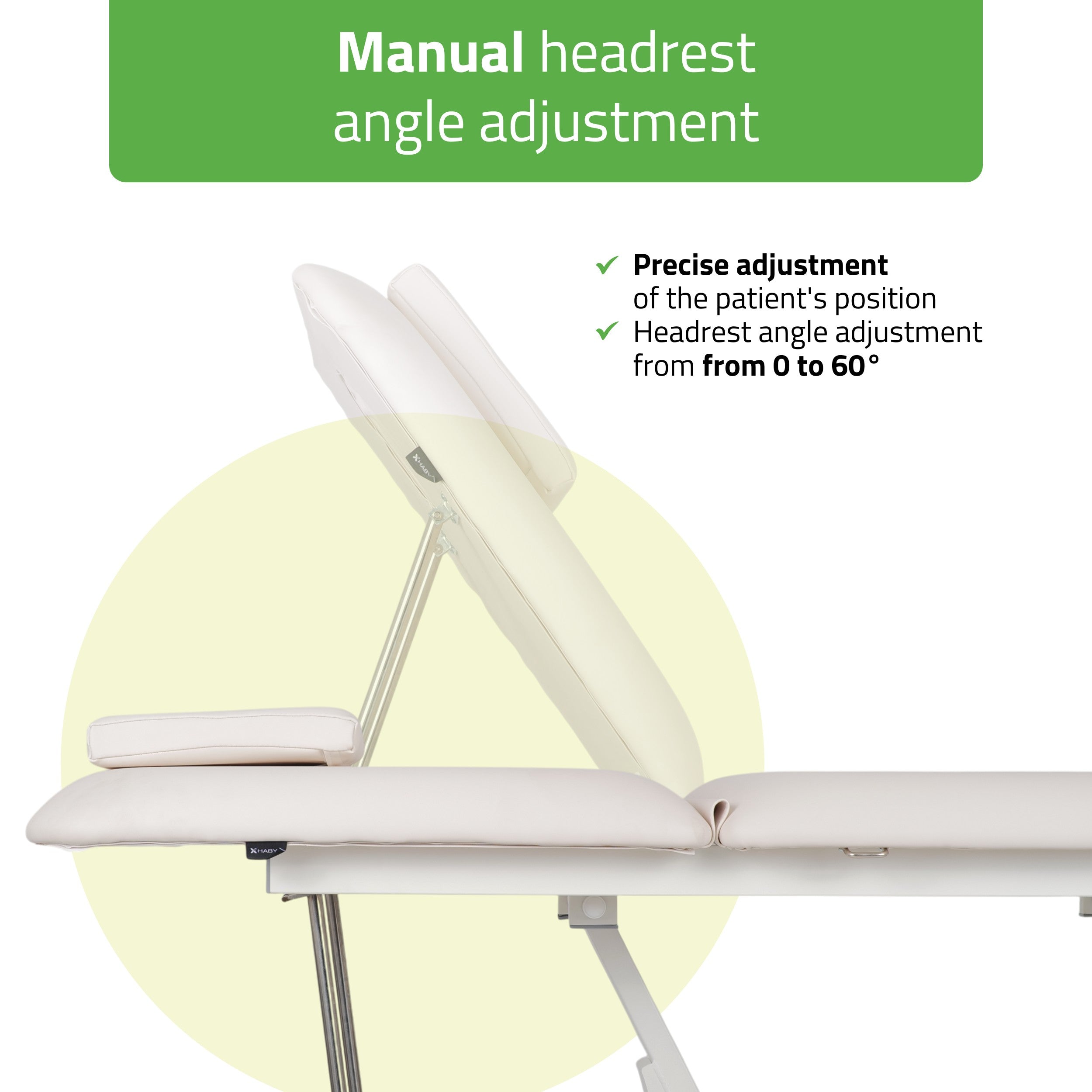 -3-Optima therapy table, electric height adjustment with hand remote –   Satin Comfort k701 white-3