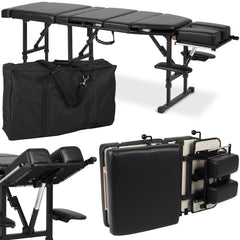 Nešiojamas chiropraktikos gultas Habys Arena 180 Simply Texture – juodas