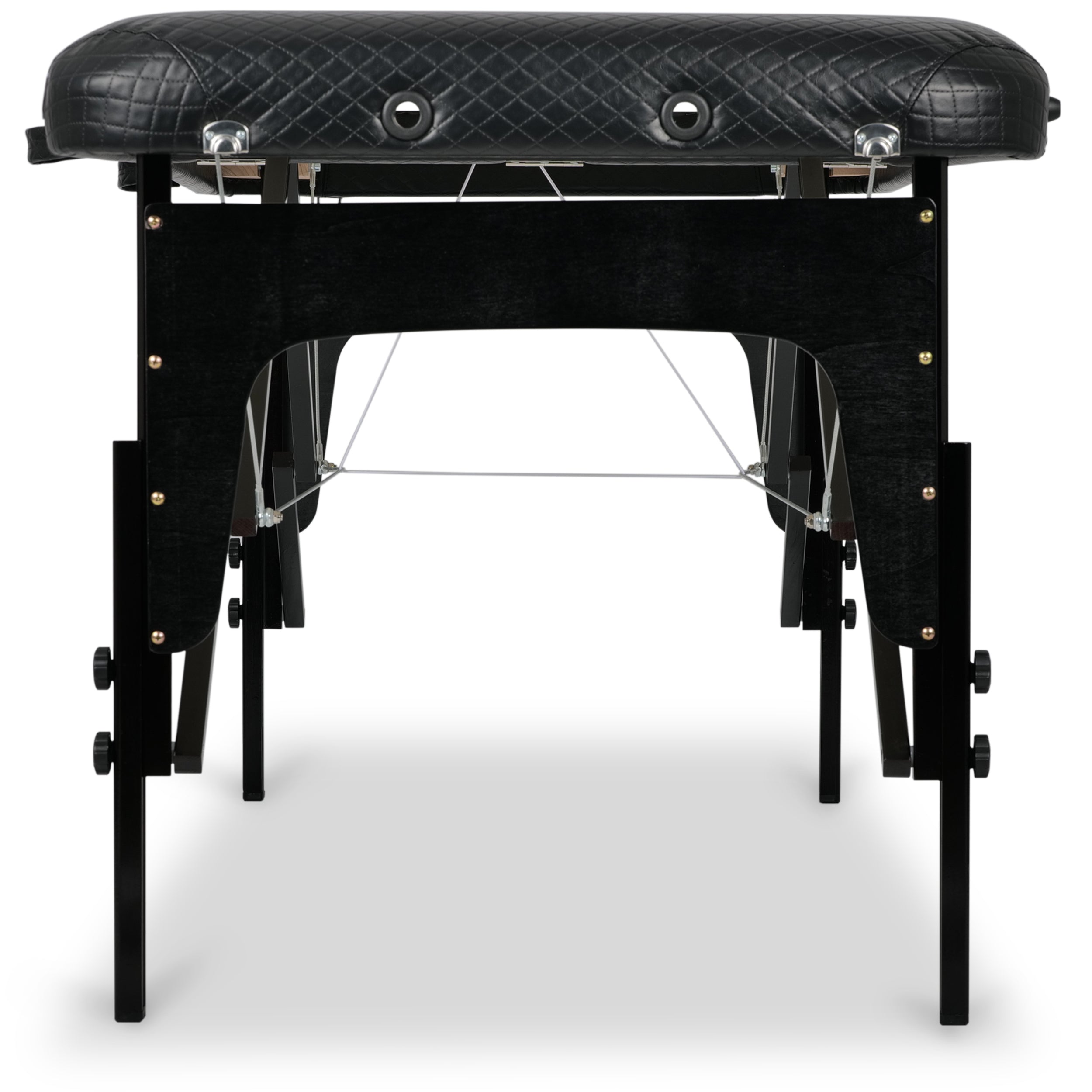 Nešiojamas kosmetologinis ir masažo gultas Estetic Black Comfy Base K515, juodas – AVENO LIFE