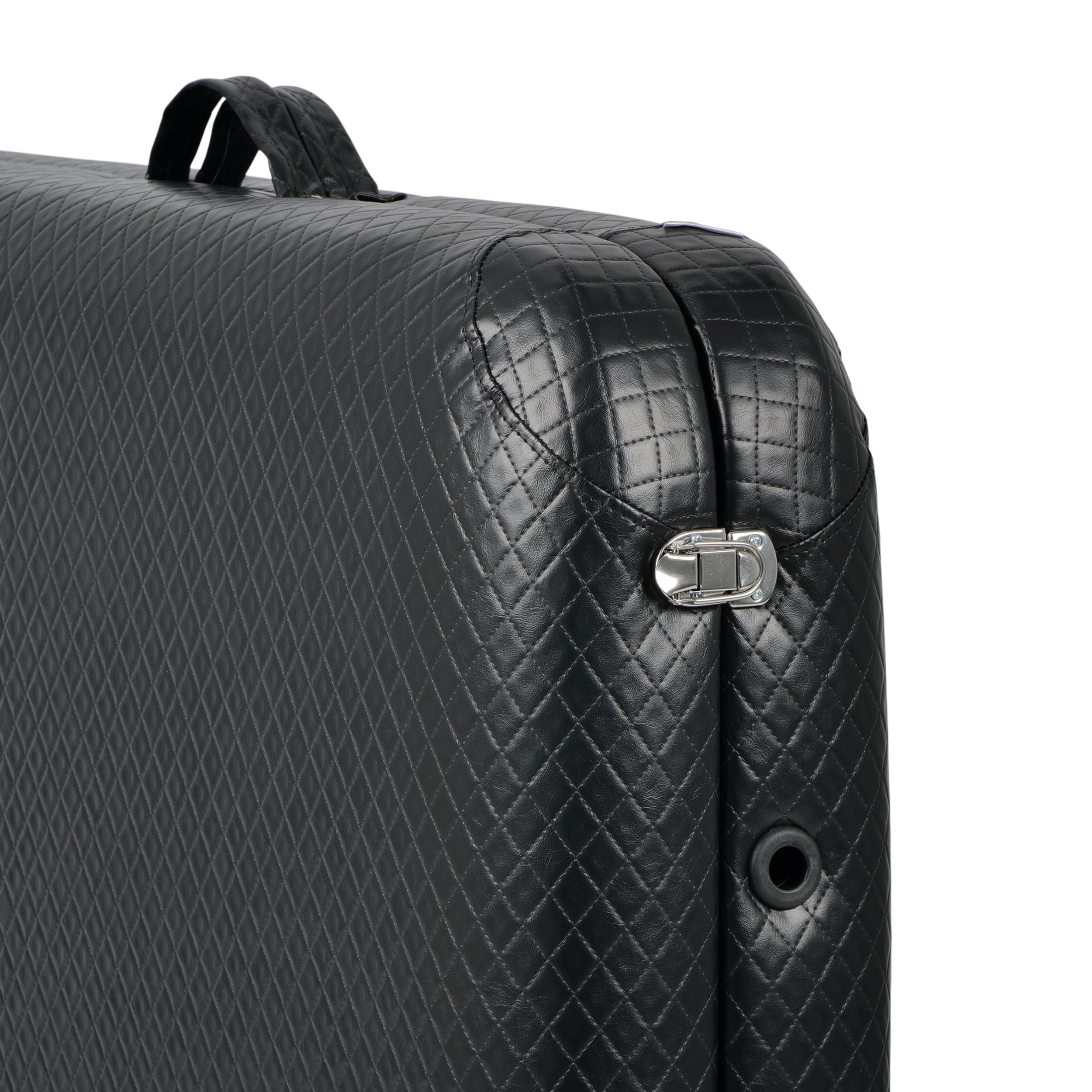 Nešiojamas kosmetologinis ir masažo gultas Estetic Black Comfy Base K515, juodas – AVENO LIFE