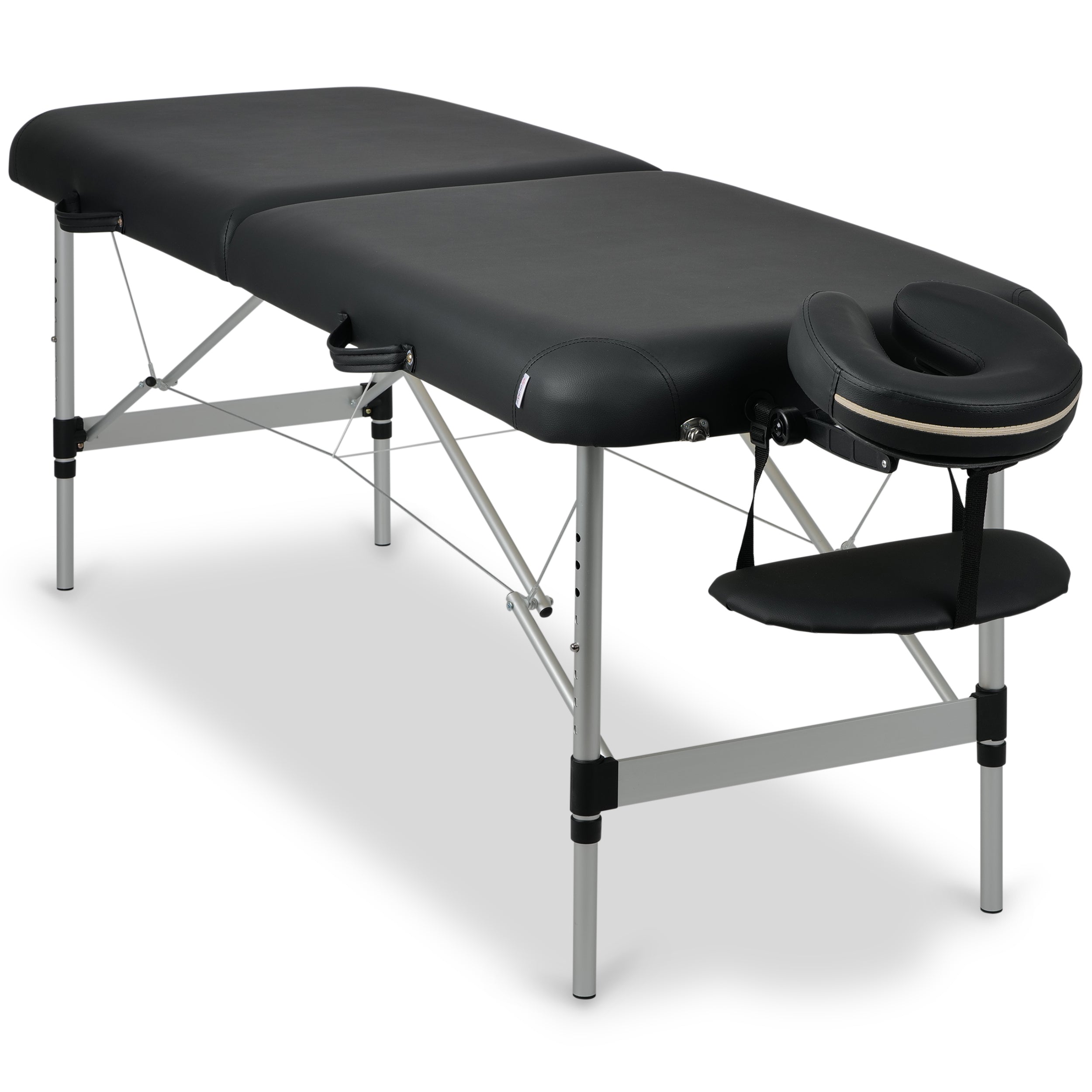 Nešiojama kosmetologinė ir masažo lova „Aveno Life Estetic Dark Comfy Base K515“ – juoda