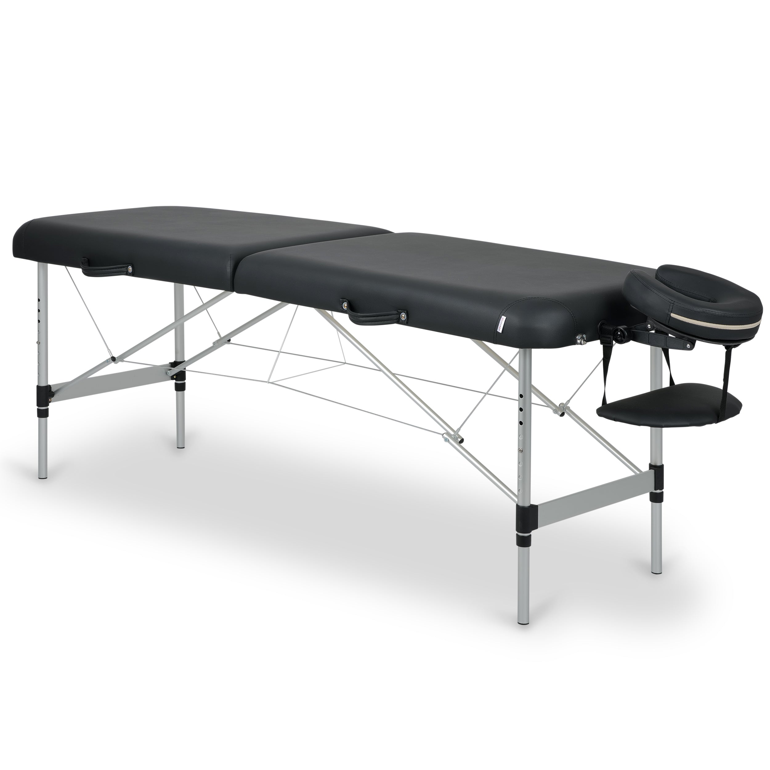 Nešiojama kosmetologinė ir masažo lova „Aveno Life Estetic Dark Comfy Base K515“ – juoda