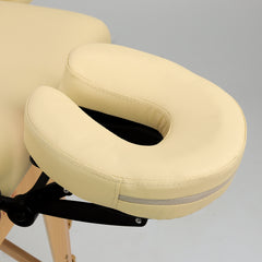 Nešiojamas masažo stalas „Aveno Life Bianca Comfy Base K533“ – smėlio spalvos