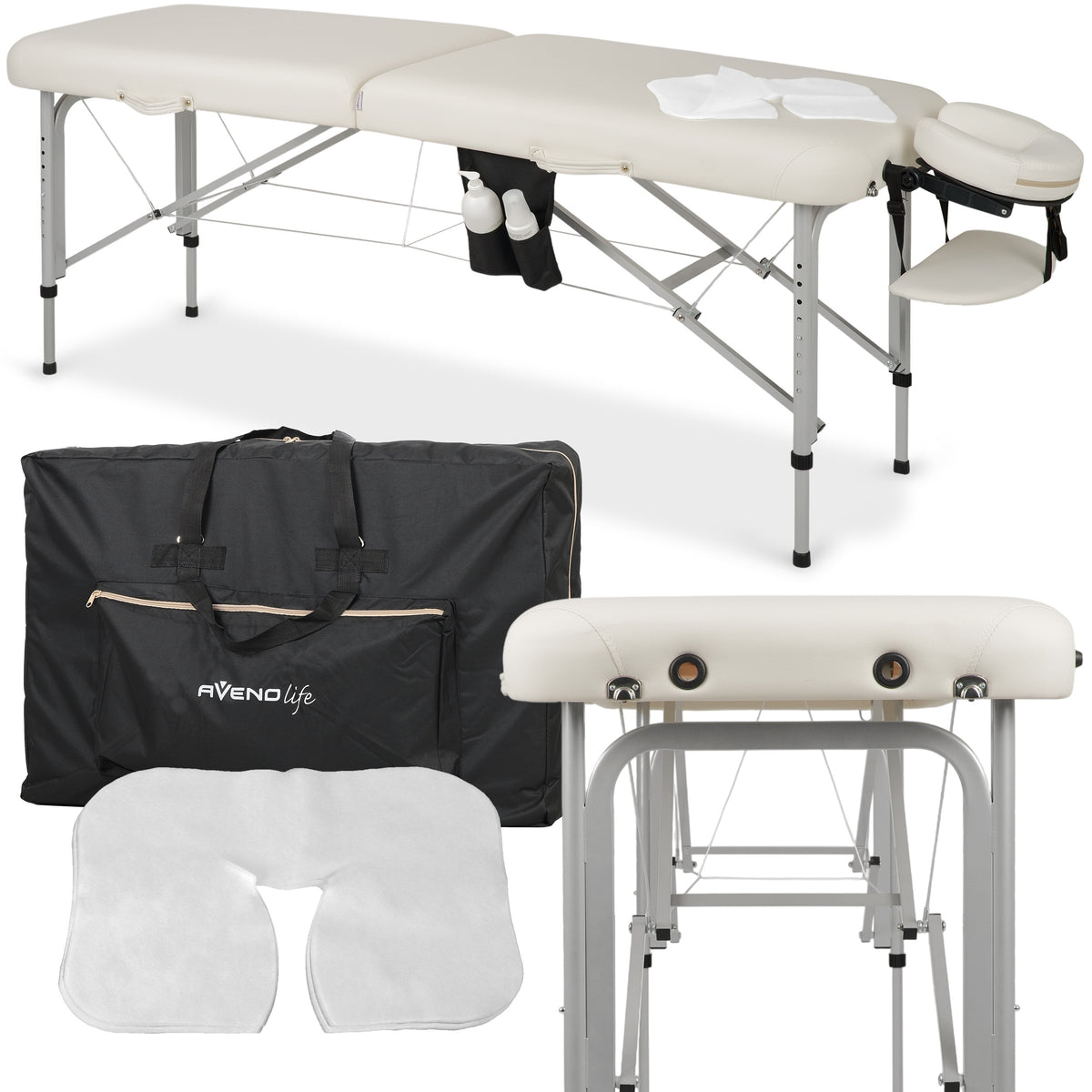 Portable massage table Vera 60 Comfy Base K501 White