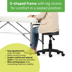 Portable massage table Vera 60 Comfy Base K501 White