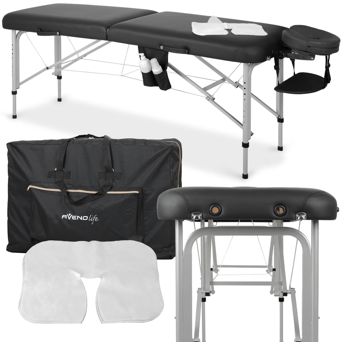 Portable massage table Vera 60 Comfy Base K515 Black