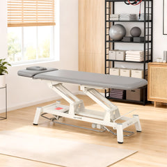 -1-Proxima V2 Ergo therapy table, electric height adjustment with foot control bar, ERGO cushion, Touch Core k322 gray-1