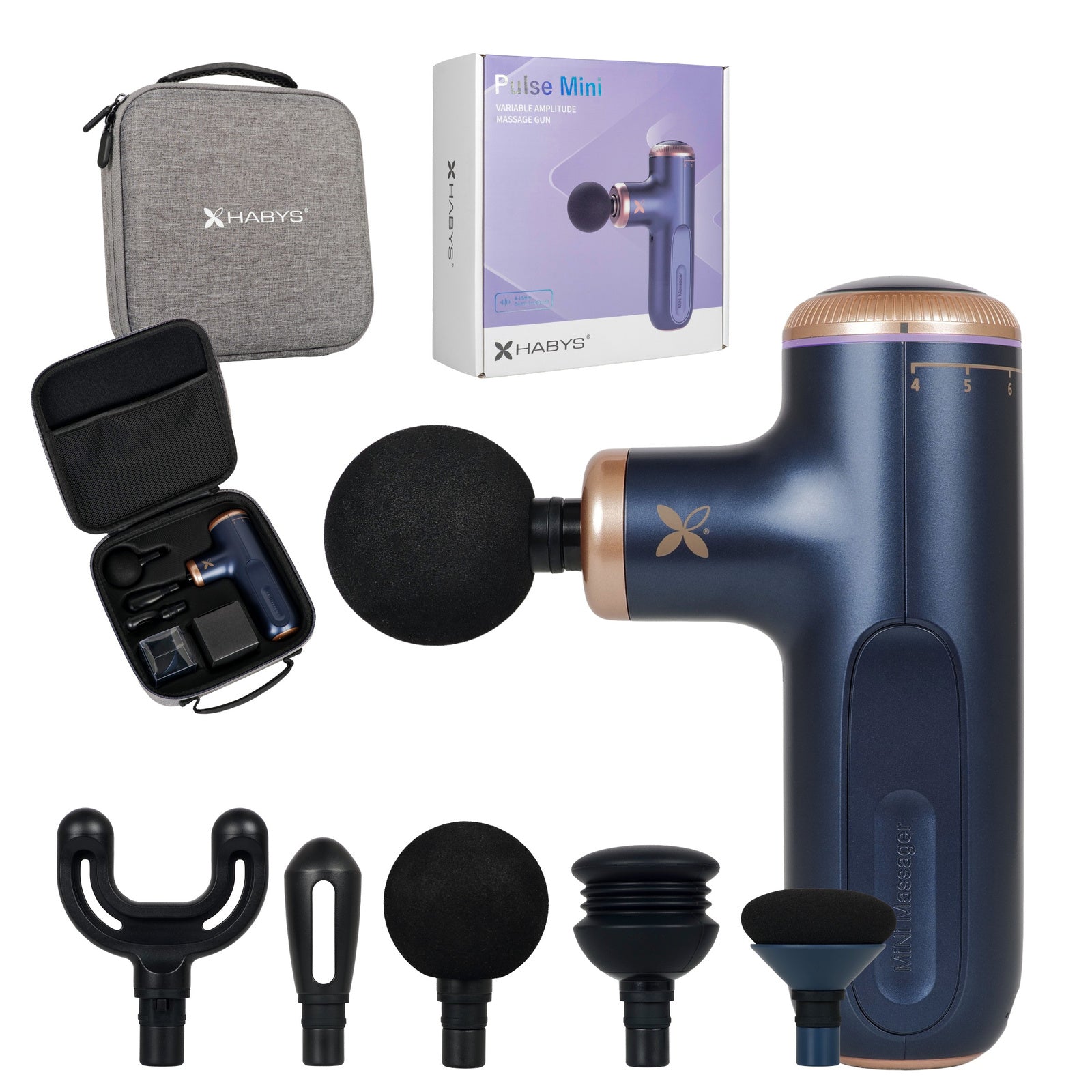 Pulse Mini Massage Gun – Blue Navy