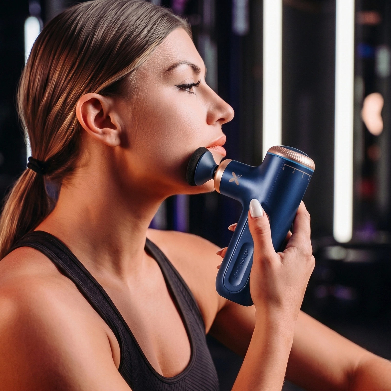 Pulse Mini Massage Gun – Blue Navy