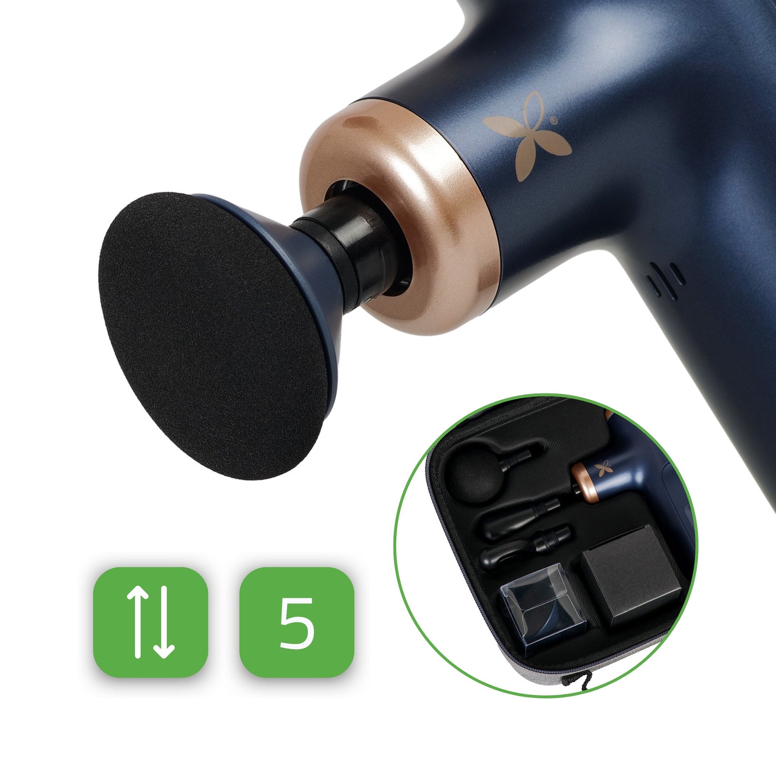 Pulse Mini Massage Gun – Blue Navy