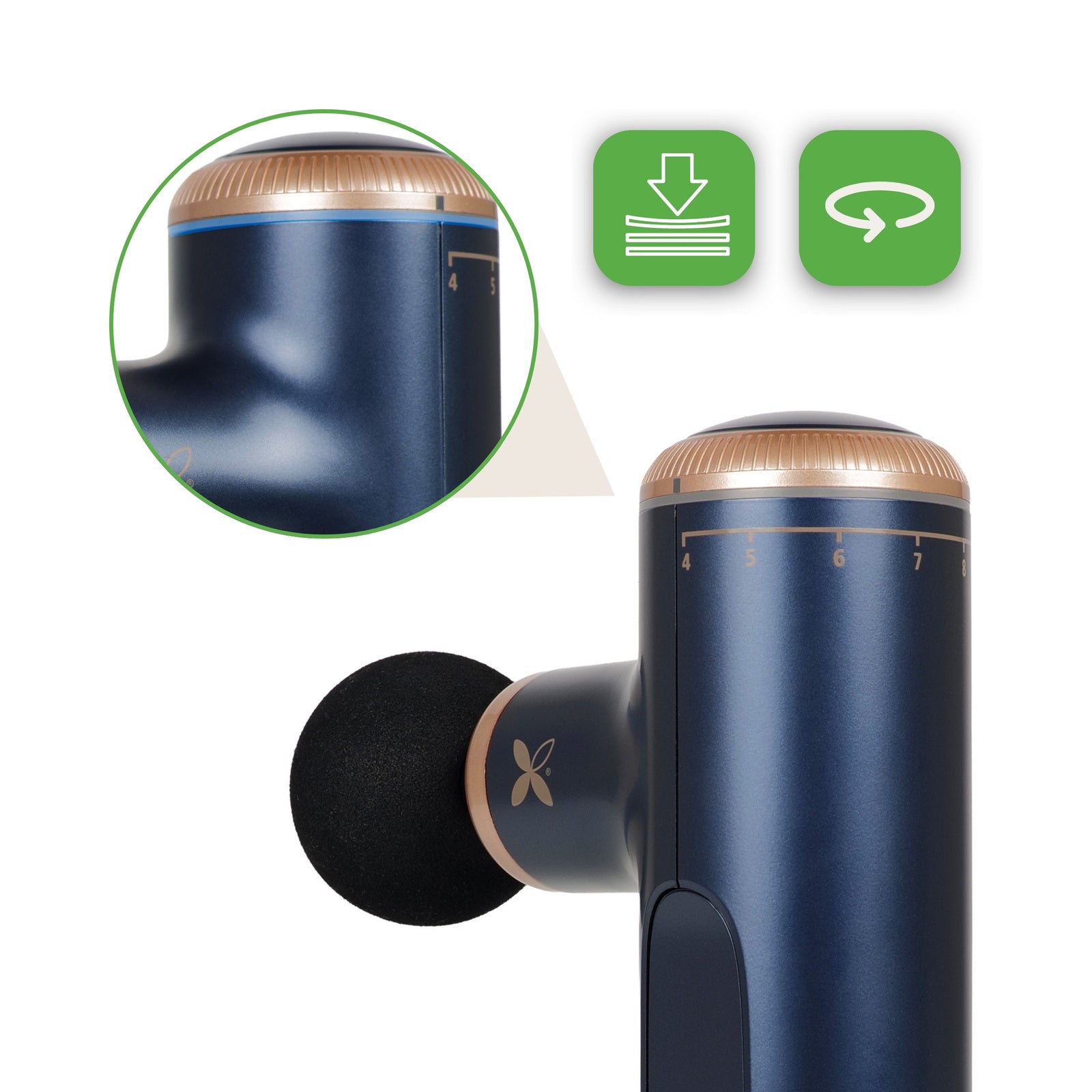 Pulse Mini Massage Gun – Blue Navy