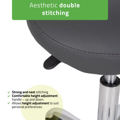 Saddle stool LOFI, Comfy Base k521 grey