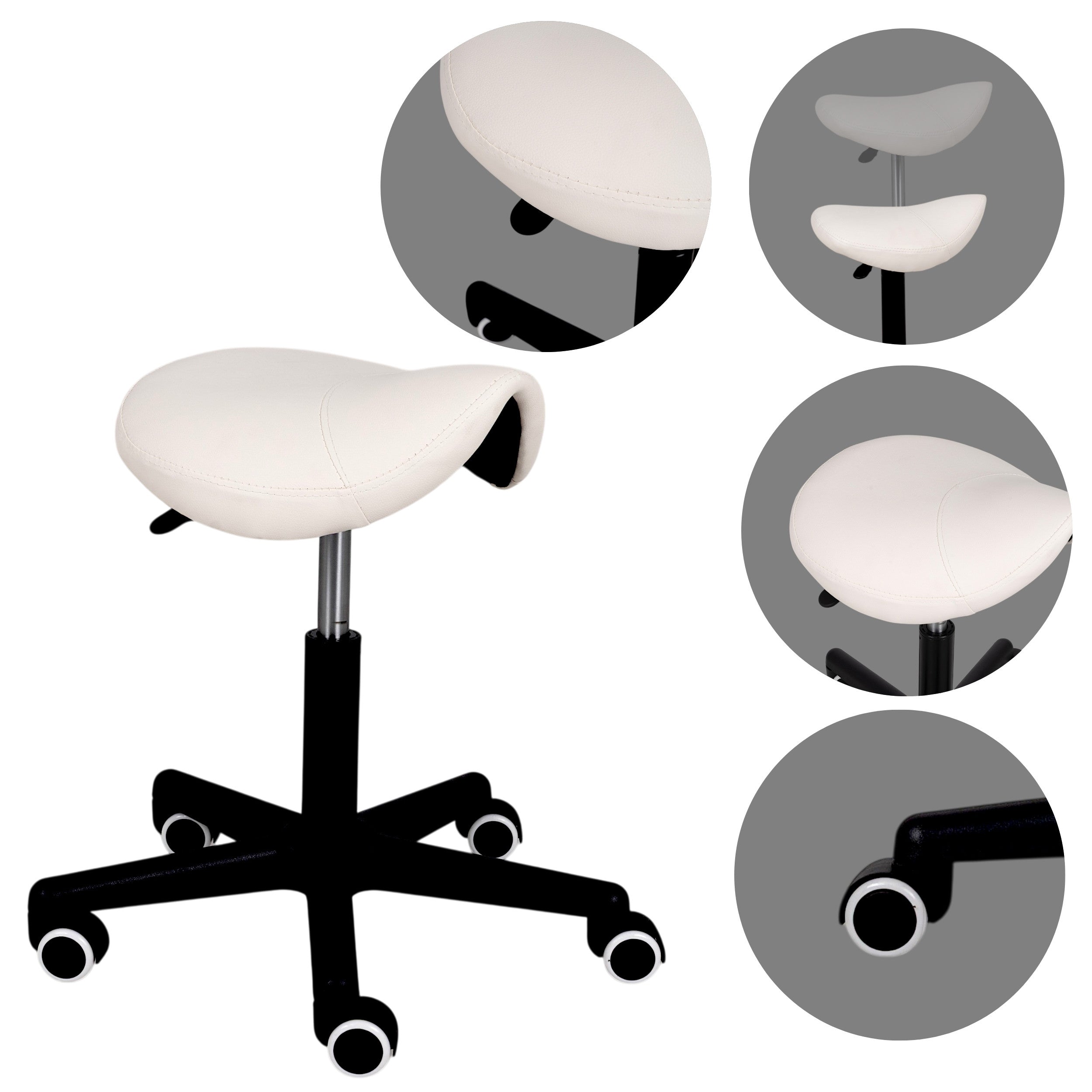 Meistro kėdutė balnas – Habys LUMO Comfy Base K501, balta
