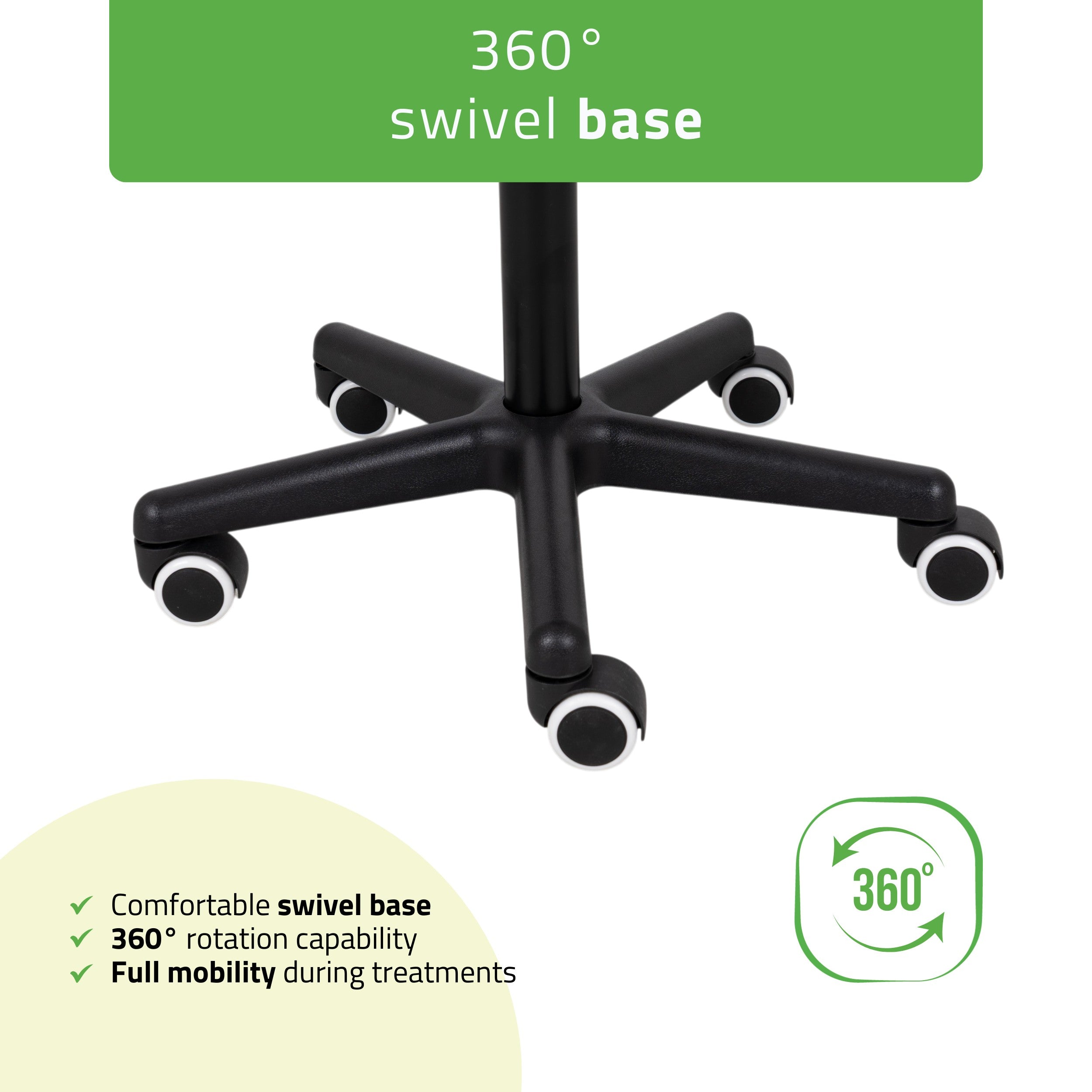 Meistro kėdutė balnas – Habys LUMO Comfy Base K501, balta