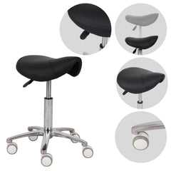 Saddle stool Lila, PVC k515 black