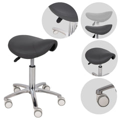 Saddle stool Lila, PVC k521 grey
