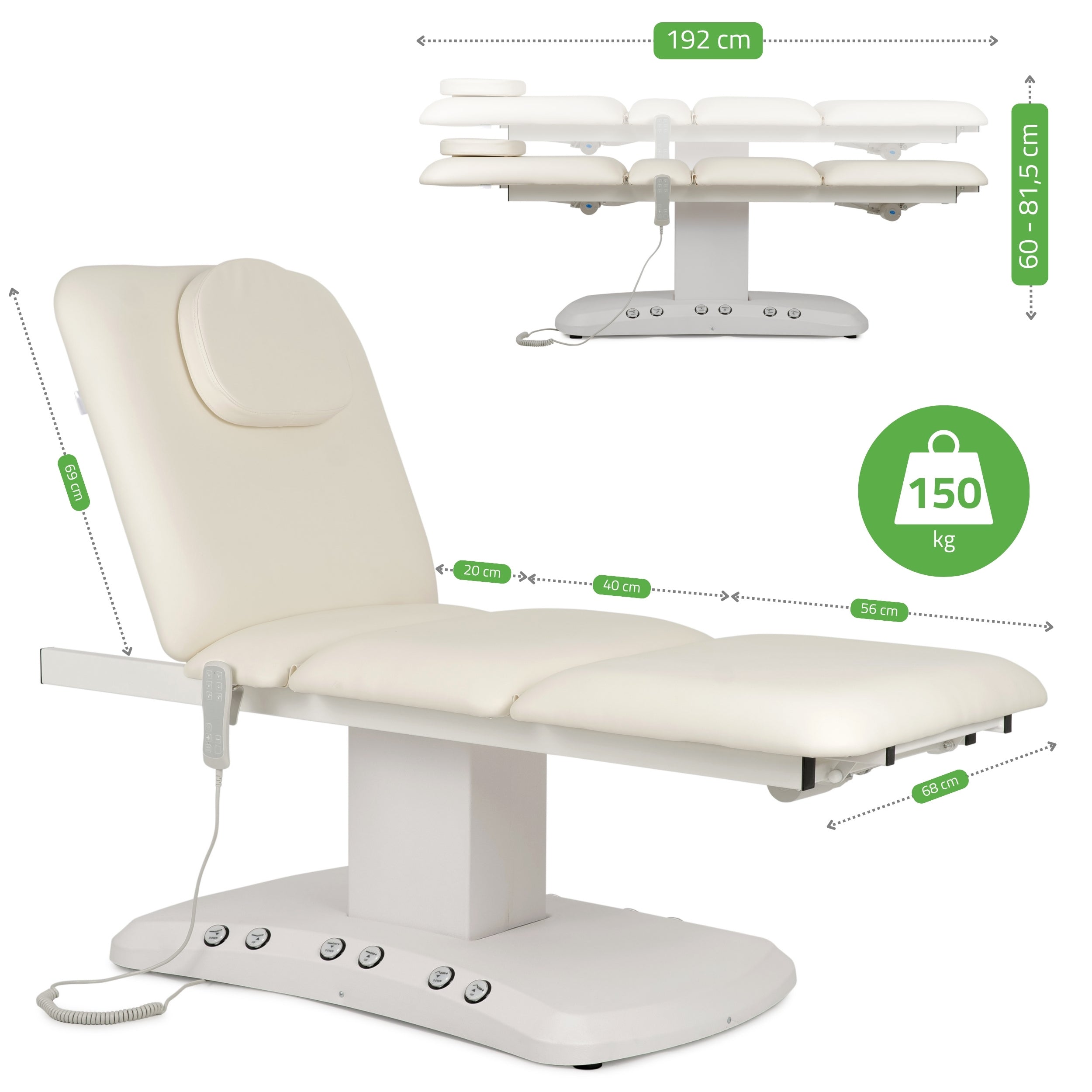 Elektrinis šildomas masažo ir SPA gultas – Habys Serenity PRO 4