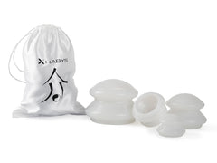 Silicone cups - set of 4pc, white
